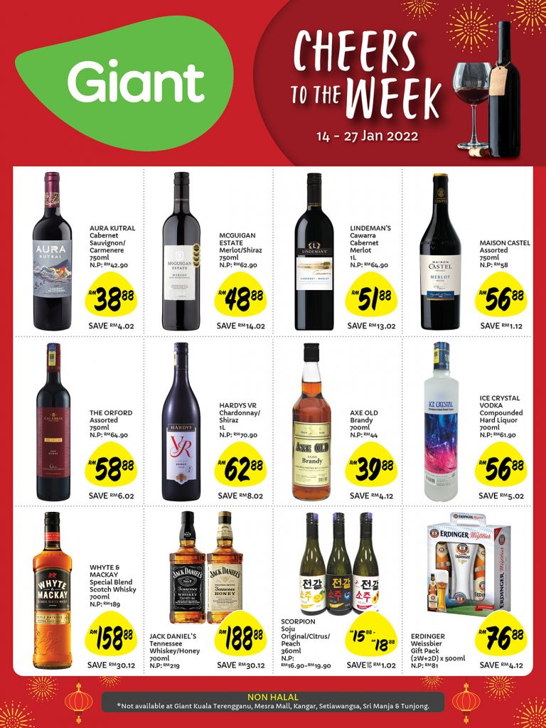 Weekly liquor deals 14-27 Jan