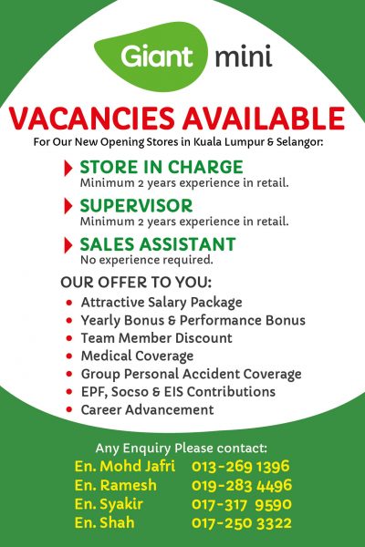 Giant Mini Recruitment Giant Mini Recruitment